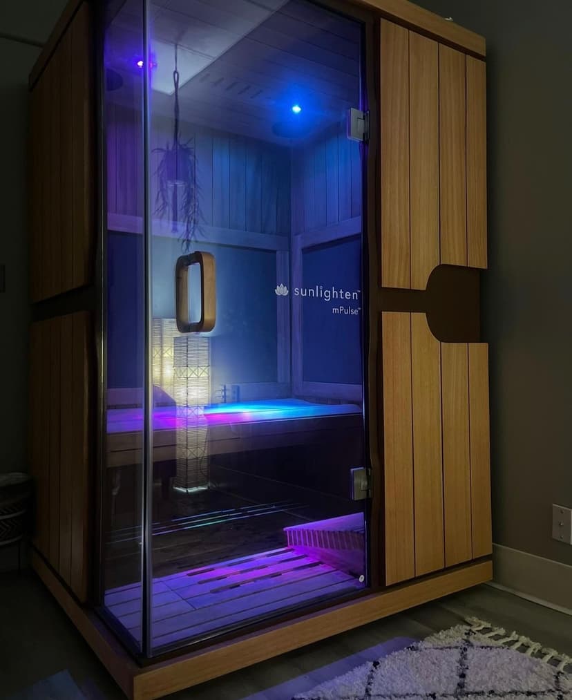 Infrared sauna wellness therapy